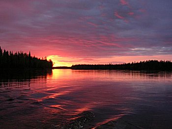 Crepuscular at Muoniojoki.