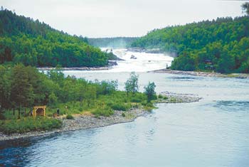 Bilden visar nasjonalfossen