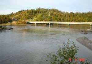 foto:Jørgen Gilberg  Bilderna är från nedre delen av älven, strax före fjorden.