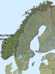 Här ligger Aurlandselva