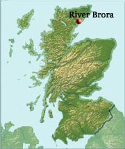 Här i Caithness Sutherland, norra Skottland, ligger River Brora,