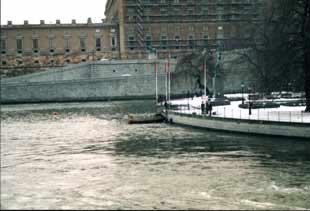 Bilden visar parterren i Stockholms ström. Foto Per Edlund.