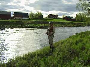 Per Brännström try fishing. Photo Nicklas Brännström.