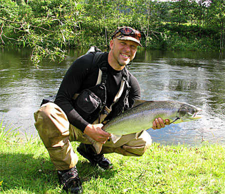 Micke J med Säveålax 2007