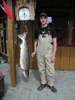 Niklas Nyfjäll. Lax 15 kg tagen i Gaula på fluga 14/ 2005