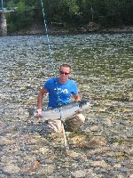 Mikael Niklasson Lax 10,5 kg fångad i Gaula 6/7 2005