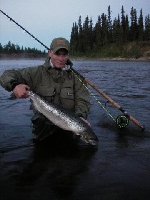 Lax på 3,92 kg tagen av Peter Eriksson, Neitigården. Landad på fluga den 30/7- 06.