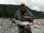 Berndt Forsberg igen med en fin lax på 6,2 kg och återigen enhandspö fångad 28/6