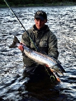 Lax 4,62kg tagen av Peter Eriksson, guide på Neitigården.
