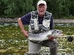 Berndt Forsberg med en fin junilax på 8,9 kg från Gaula
