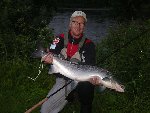 Micke med en fin laks på 7,5 kg