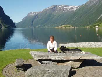 En bild från Hyefjorden, som är den fjord där Åelva mynnar ut. foto: Ronny Lööf