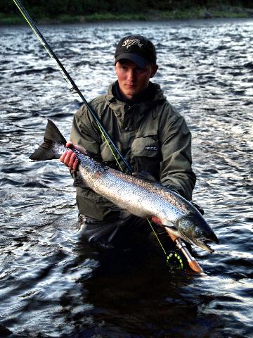 Lax 4,62kg tagen av Peter Eriksson, guide på Neitigården.