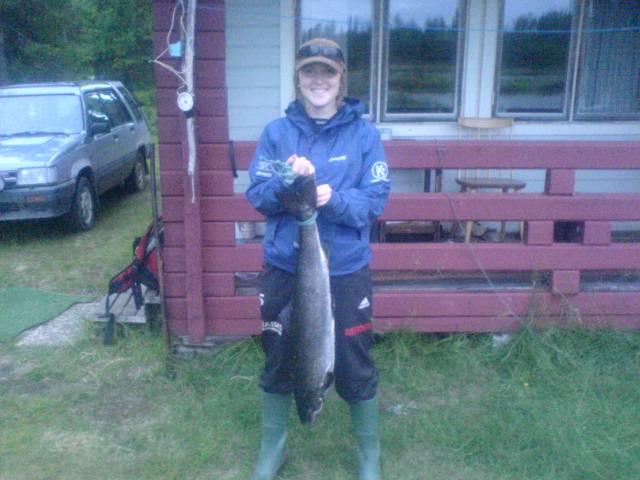 ca. 5 kg. Lisas första lax. Lars Munk